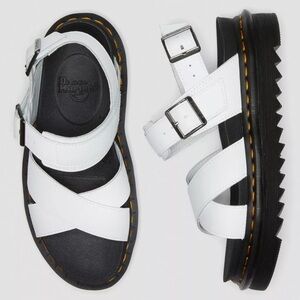 DR. MARTENS VOSS II Leather Strap Sandals